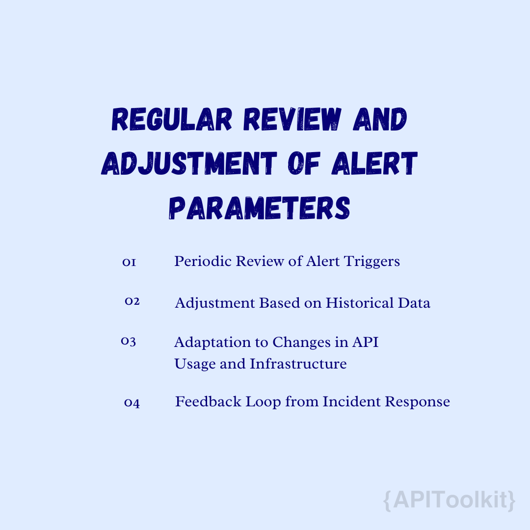 Regular alert and adjustments